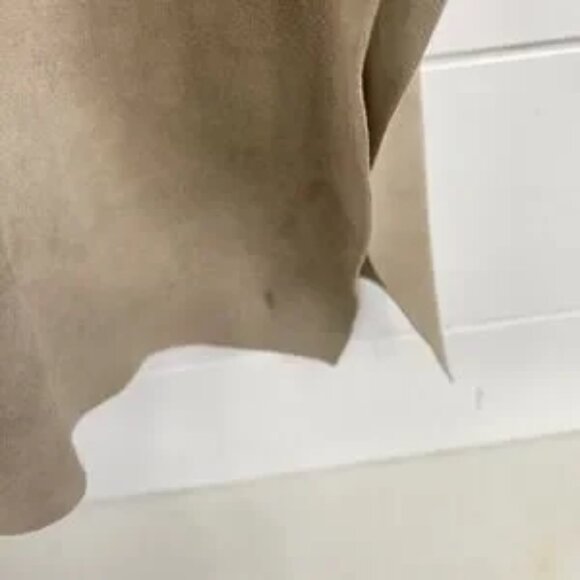 Eskandar Suede Leather Jacket Womens One Size Open Front Kimono England Luxury - Picture 8 of 15